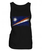Marshall Islands Distressed Flag Ladies Vest
