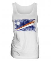 Marshall Islands Distressed Flag Ladies Vest