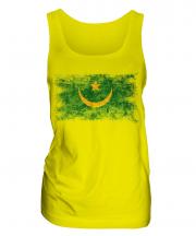 Mauritania Distressed Flag Ladies Vest