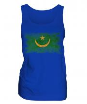 Mauritania Distressed Flag Ladies Vest