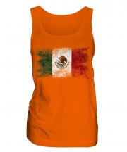 Mexico Distressed Flag Ladies Vest