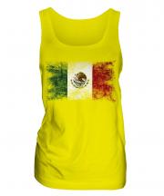 Mexico Distressed Flag Ladies Vest