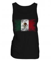 Mexico Distressed Flag Ladies Vest