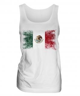Mexico Distressed Flag Ladies Vest