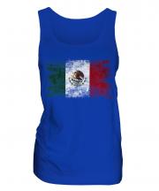 Mexico Distressed Flag Ladies Vest