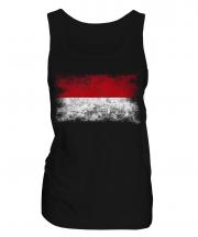 Monaco Distressed Flag Ladies Vest