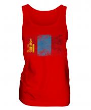 Mongolia Distressed Flag Ladies Vest