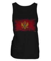 Montenegro Distressed Flag Ladies Vest