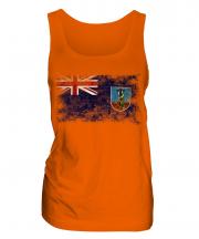 Montserrat Distressed Flag Ladies Vest