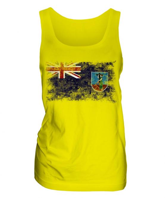 Montserrat Distressed Flag Ladies Vest