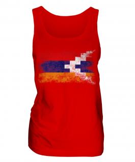 Nagorno-Karabakh Republic Distressed Flag Ladies Vest