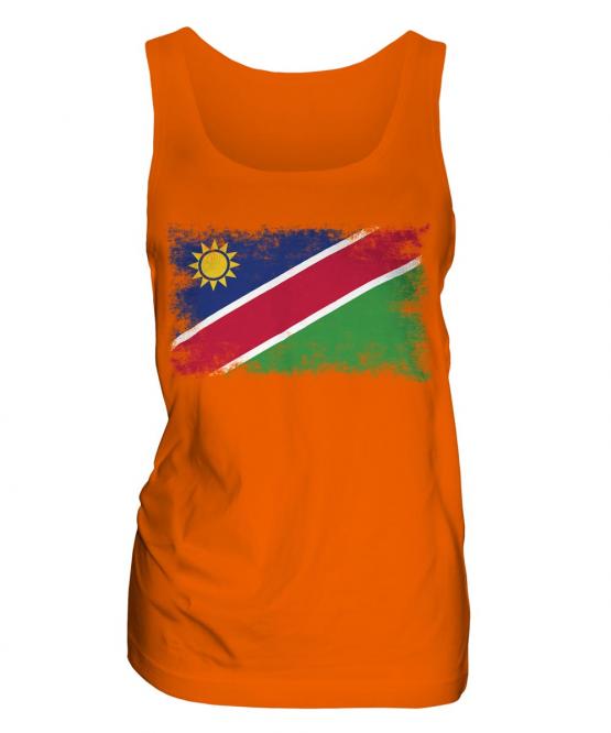 Namibia Distressed Flag Ladies Vest