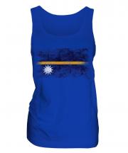 Nauru Distressed Flag Ladies Vest