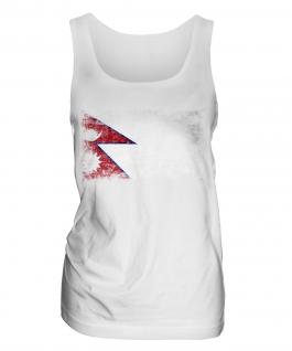 Nepal Distressed Flag Ladies Vest
