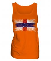 Netherlands Antilles Distressed Flag Ladies Vest