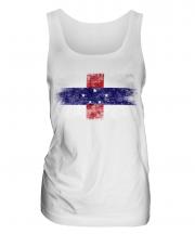 Netherlands Antilles Distressed Flag Ladies Vest