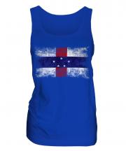 Netherlands Antilles Distressed Flag Ladies Vest