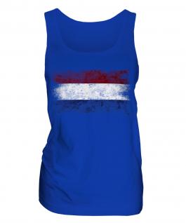 Netherlands Distressed Flag Ladies Vest