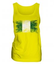 Nigeria Distressed Flag Ladies Vest