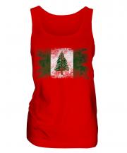 Norfolk Island Distressed Flag Ladies Vest