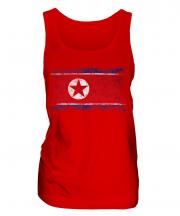 North Korea Distressed Flag Ladies Vest