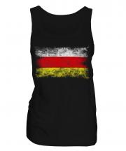 North Ossetia Distressed Flag Ladies Vest