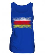 North Ossetia Distressed Flag Ladies Vest