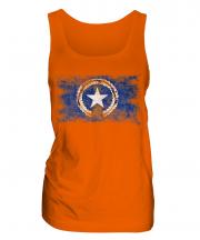 Northern Mariana Islands Distressed Flag Ladies Vest