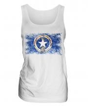 Northern Mariana Islands Distressed Flag Ladies Vest