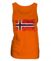 Norway Distressed Flag Ladies Vest
