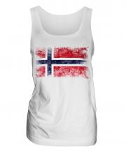 Norway Distressed Flag Ladies Vest