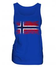 Norway Distressed Flag Ladies Vest