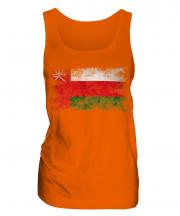 Oman Distressed Flag Ladies Vest