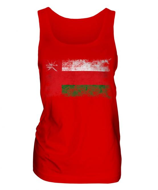 Oman Distressed Flag Ladies Vest