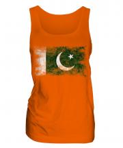 Pakistan Distressed Flag Ladies Vest