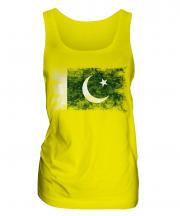 Pakistan Distressed Flag Ladies Vest