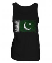 Pakistan Distressed Flag Ladies Vest