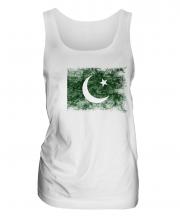 Pakistan Distressed Flag Ladies Vest