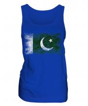 Pakistan Distressed Flag Ladies Vest