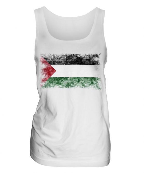 Palestine Distressed Flag Ladies Vest