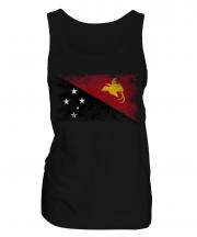 Papua New Guinea Distressed Flag Ladies Vest