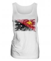 Papua New Guinea Distressed Flag Ladies Vest