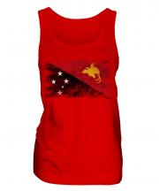 Papua New Guinea Distressed Flag Ladies Vest