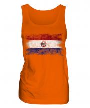 Paraguay Distressed Flag Ladies Vest