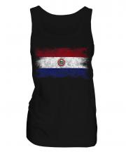Paraguay Distressed Flag Ladies Vest