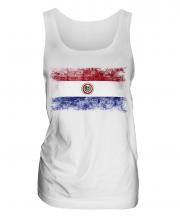 Paraguay Distressed Flag Ladies Vest