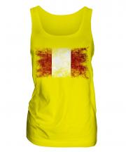 Peru Distressed Flag Ladies Vest