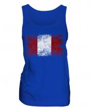 Peru Distressed Flag Ladies Vest