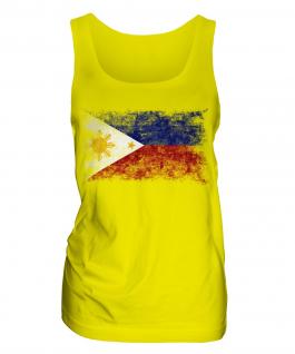 Philippines Distressed Flag Ladies Vest