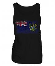 Pitcairn Islands Distressed Flag Ladies Vest